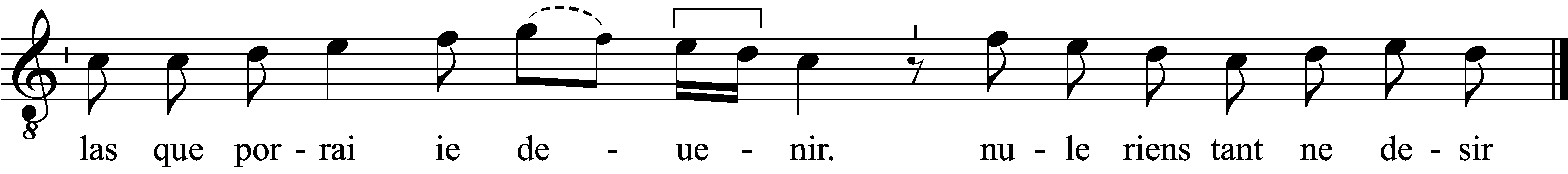 Refrain musical notation